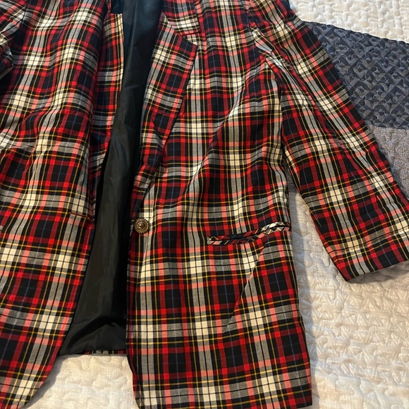 Counterparts Red and Black Plaid Blazer - Picture 4 of 7